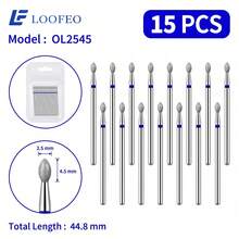 15Pcs Olive-Shaped Diamond Nail Drill Bits For Cuticle Cleaning, Dead Skin Removal & Manicure Prep - Multicolor - View 15