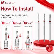 3pcs Diamond Nail Drill Bits, For Cuticle Cleaning, Dead Skin Removal, Nail And Foot Care Electric Drill Accessories - Multicolor - View 8