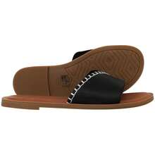 Toms Shea Womens Black Sliders - Black - View 3