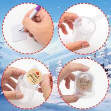 1pc Handmade Plastic Snow Globe Photo Frame, Plastic Snow Globe Photo Frame Decoration, Transparent PET Plastic Material, Suitable For DIY Crafts, Create Unique Home Decor, Birthday Gift, Christmas Decoration - Plastic Snow Globe - View 6