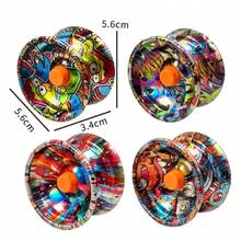 1pc-Alloy Metal Beginner Yoyo, Shiny Colorful String‑Operated Yo‑Yo Toy, Stable Spinning Performance, Collectible Play Gift For Youth - Multicolor - View 13