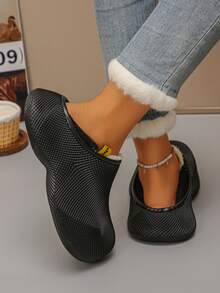 Minimalist Women's Indoor Slippers Spring Autumn Anti-Slip Soft Sole Ultra-Light Comfortable Bedroom Slippers - Black - View 6