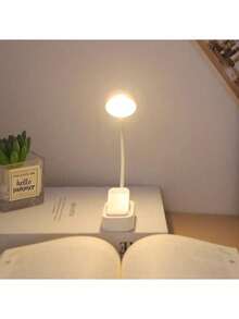 VOLACI 3-Level Color Temperature Mini Portable Clip-On Reading Light, 3LED Light Source Small Bookshelf Lamp, Adjustable Brightness Eye-Protection Desk Lamp, Suitable For Dorm Bedside, Living Room, Wardrobe, No Battery Included - Book Clip Light - View 3