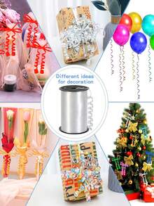 1/3/6 Rolls Balloon Ribbon, Balloon Tie, Rainbow Color Balloon Ribbon, Curling Ribbon Roll, Holiday Balloon Tie Packaging Ribbon, Balloon String, Suitable For Party Decoration, Wedding, Birthday, Holiday Supplies, New Year, Graduation Supplies - Multicolor - View 11