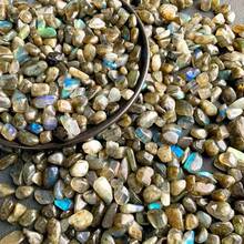 100g Natural Labradorite Crushed Stones - Irregular Pebbles For Mini Aquariums, Succulents, Terrariums & Vase Filler - A - View 6