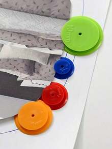 4/8/12/24pcs Sewing Tracing Wheel Set, Multi-Size 3mm/5mm/7mm/10mm Plastic Seam Marking Tools, Tailoring Pattern Tracing Wheels, Suitable For Quilting Fabric Pattern Transfer - Multicolor - View 4