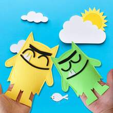 Felt Hand Puppet Toy, Emotional Monster Expression Storytelling Prop, Montessori Toy, Flannel Emotion Expression Learning Game, Family Parent-Child Interactive Education, Classroom Simulation Teaching Fun Activity, Gift For Children - 4 Colors - View 4