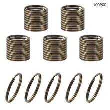 100pcs Split Ring Keychains, Bulk Split Ring Keychains For Keychains And Crafts, Make Home And Car Keychains, Lanyards, Tags And Other DIY Projects (25mm) - Keychain - View 8