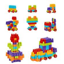 Children's Educational Stacking Building Block Toy – Educational Construction Toy, DIY Building Block Gift Set – For Holiday Gifts: Halloween, Thanksgiving, Christmas, Birthdays, And Festive Celebrations (Colors Random) - Multicolor - View 3