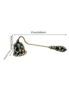 Vintage Metal Candle Snuffer With Intricate Leaf Design - Rustic Home Decor Accessory For Candles, Perfect For Creating A Cozy Ambiance, Candle Holder - 1PC - View 2