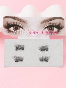 2 Magnetic False Eyelashes, Soft, Voluminous, 3D, Reusable, Suitable For Various Occasions - View 10