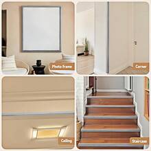 1pc 2m/78.74in PVC Wood Grain Wall Corner Guard, Anti-Collision Corner Protector, Detachable Protection Strip, Suitable For Floors, Windows, Doors, Ceilings And Countertops, Prevents Wall Damage, Easy To Install-2CM - A - View 7