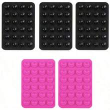 Juego de 5 piezas de ventosas de silicona, soporte multifunción para teléfono y tableta, compatibilidad universal, fácil liberación, montaje adhesivo reutilizable - Multicolor - Ver 10