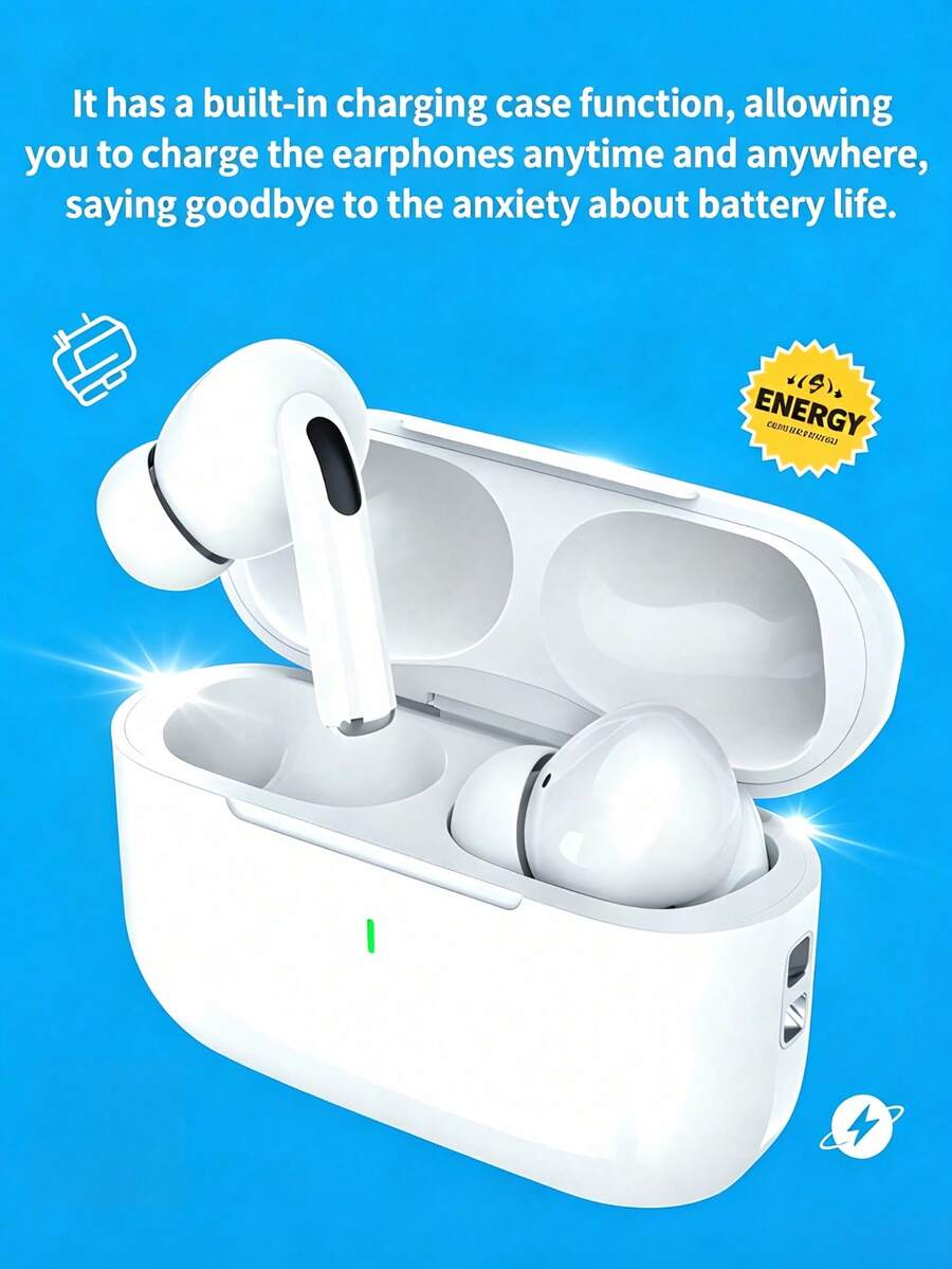 2026 In-Ear Earphones, Wireless Bluetooth Earbuds, HiFi High-Quality Bass, Long Battery Life, Built-In Microphone, Compatible With IOS/Android, Suitable For Sports/Running/Fitness/Music/Office/Gift - View 1