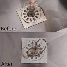 10/50/100pcs Shower/Bathtub Hair Catcher - Easy To Use, Drain Filter Stickers, Disposable Drain Cover, Suitable For Shower, Sink, Laundry Room, Easy To Stick, Hair Clog Drain Cover - Multicolor - View 7