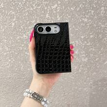 1pc Popular Fashion Crocodile Pattern Multi-Color Choice Foldable Phone Case Protective Shell Smart Phone Case Fashion Phone Cover ,Girlfriend,Valentine's Day Gift,Back To School Gift,Birthday Gift,Compatible With Apple 18fold,IPhoneDuo - Multicolor - View 16