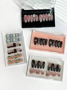 1PC Multi-Color Nail Art Storage Display Box Transparent Visible For Nail Art Display (Nail Tips Not Included) - Multicolor - View 2
