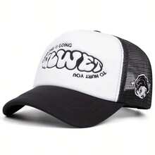 1pc Fashion Girls Letter Baseball Cap Spring/Summer Casual Baseball Cap Hip-Hop Trucker Hat - Embroidery - View 7