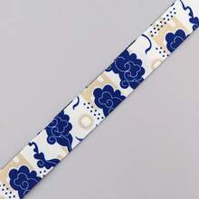 1 Piece Chinese Blue Cloud Lanyard With ID Card Holder, Traditional Oriental Art Badge Holder For Work Student Office Gift - Multicolor - View 8