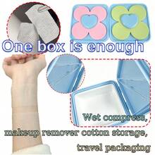 Heart-Shaped Petal Pad Storage Box / 5.07oz Dispensing Container, Reusable Compress Pad And Pad Storage Case, Home, Commute, Travel, Beauty Salon Skincare Accessory, High Value Practical Holiday Gift,Makeup Organizer,Room Décor - View 3