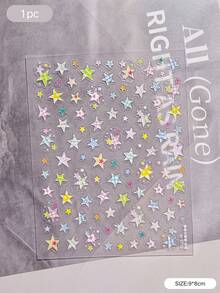 2 Styles Colorful Plaid Star Decorative Stickers, Fresh Contrast Color Minimalist Style, Suitable For Phone Cases, Tablets And Other Electronic Device Shells, Daily Items Surface Decoration - Decorative Stickers - View 9