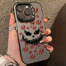 Colorful Silver Halloween Smile For 17 Pro Max 17 Pro 17 16 Pro Max 16 Pro 16 15 Pro Max 15 Pro Max 15 Pro 15 14 Pro Max 14 Pro 14 13 Pro Max 13 Pro 13 12 Pro Max 12 Pro 11 - Black - View 1