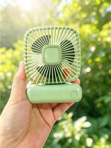 MEET SUN 1 buah Kipas Mini Genggam Isi Ulang USB 500mAh+ untuk Musim Panas/Kipas Saku Senyap/Kipas Portabel/+Kipas Isi Ulang USB/Cocok untuk Rias Wajah/Kamar/Kantor/Asrama - Hijau - View 9