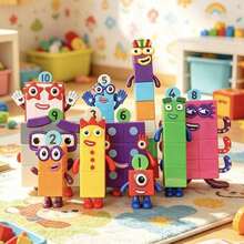 Hasbro 10pcs//1-10 Number Blocks Desktop Decor, Birthday Gift For Friends, Party Decoration, Halloween Gift - Style Random - View 1