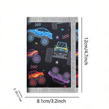 3-Fold Travel Wallet, 1pc Hook Wallet, Car Style, Slim Compact Wallet, Coin Purse Card Holder - Zipper Pocket, Ideal Gift Choice, Back To School Season, Birthday Gift - Multicolor - View 4