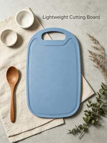 1/2PCS Blue Plastic Kitchen Slicing Board, Built-In Handle, Lightweight Kitchen Slicing Board, Easy To Carry, Convenient For Daily Consumption, Can Be Hung Up To Prepare Fruits And Vegetables And Fast Food. Decorate The Kitchen - View 2
