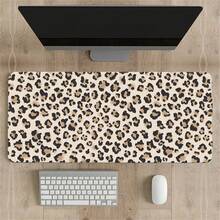 Leopard Print Leather Mouse Pad Beige Brown Thick Durable Keyboard Leather Pad For Office Home Gaming Birthday Gift For Gamers Students Professionals Desktop Laptop Home Office Desk Accessories Minimalist Design - View 10