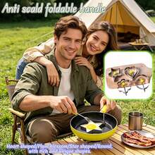 4pcs/1pc Stainless Steel Egg Pancake Molds, Flower, Heart, Star And Round Shapes, Suitable For Breakfast, Pancakes, Omelets And Sandwiches, Reusable, Suitable For Frying Pan, Kitchen And Bento Box - Multicolor - View 7