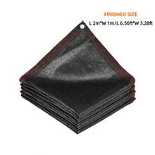40% Shade Rate Black Shade Cloth, Waterproof Durable Mesh Fabric With Grommets, UV Resistant Frost-Proof Garden Cover, Suitable For Greenhouse, Gazebo, Plant Shelter, - One Size - View 2