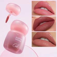 CZEL Kuzhi Soft Matte Cotton-Feel Lip & Cheek Cream Matte Lipstick Tahan Lama Melembapkan Mencerahkan Tidak Pudar - Bangku Beludru B04 - View 7