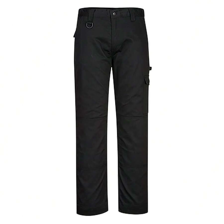 Portwest Mens Super Work Trousers - Black - View 1