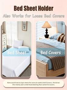 5PCS Upgraded Invisible Bed Sheet Fasteners - Adjustable Plastic Bed Sheet Clips, No Drilling Required, Anti-Wrinkle Bed Sheet Clips, Easy Installation - Multicolor - View 6