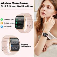 Hwagol Women's Smart Watch With Call/Answer Function, 100+ Sports Modes, Sleep Monitoring, Men's Smart Watch, Compatible With Android And IOS - View 6