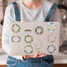 60PCS Vintage Floral Bullet Journal Border Transparent PET Stickers Folwer Graffiti Decals For Scrapbook Laptop Bike Sticker School Supplies - 1 Set - View 6