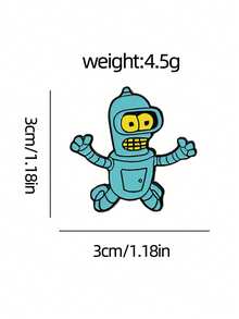 10/20/30/40/50pcs Cartoon Robot Brooch Classic Design High Recognition Small Exquisite Texture Durable Aesthetic Pin For Clothing Backpack Collar Unique Style Suitable For Collection Gift Niche Lapel Pin - Multicolor - View 4