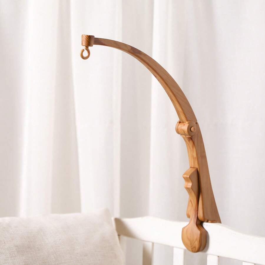 1PC European Vintage Style Toy Storage Decorative Accessory, Home Decorative Hanging Accessory, Multi-Functional Portable Movable Hanging Foldable Bracket, Creative Faux Wood Grain Design, Car Hanging, Bed Hanging Toy Decorative Accessory