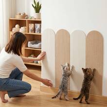Self-Adhesive Cat Scratching Pad, Suitable For Sofa, Wall, Floor, DIY Cuttable Cat Toy, Indoor Cat Furniture Protection Pad, Durable Scratching Pad For Claw Sharpening, Resting, Playing, Home Cat Supplies, Sofa Protection Pad - 15cm X 60cm - View 10