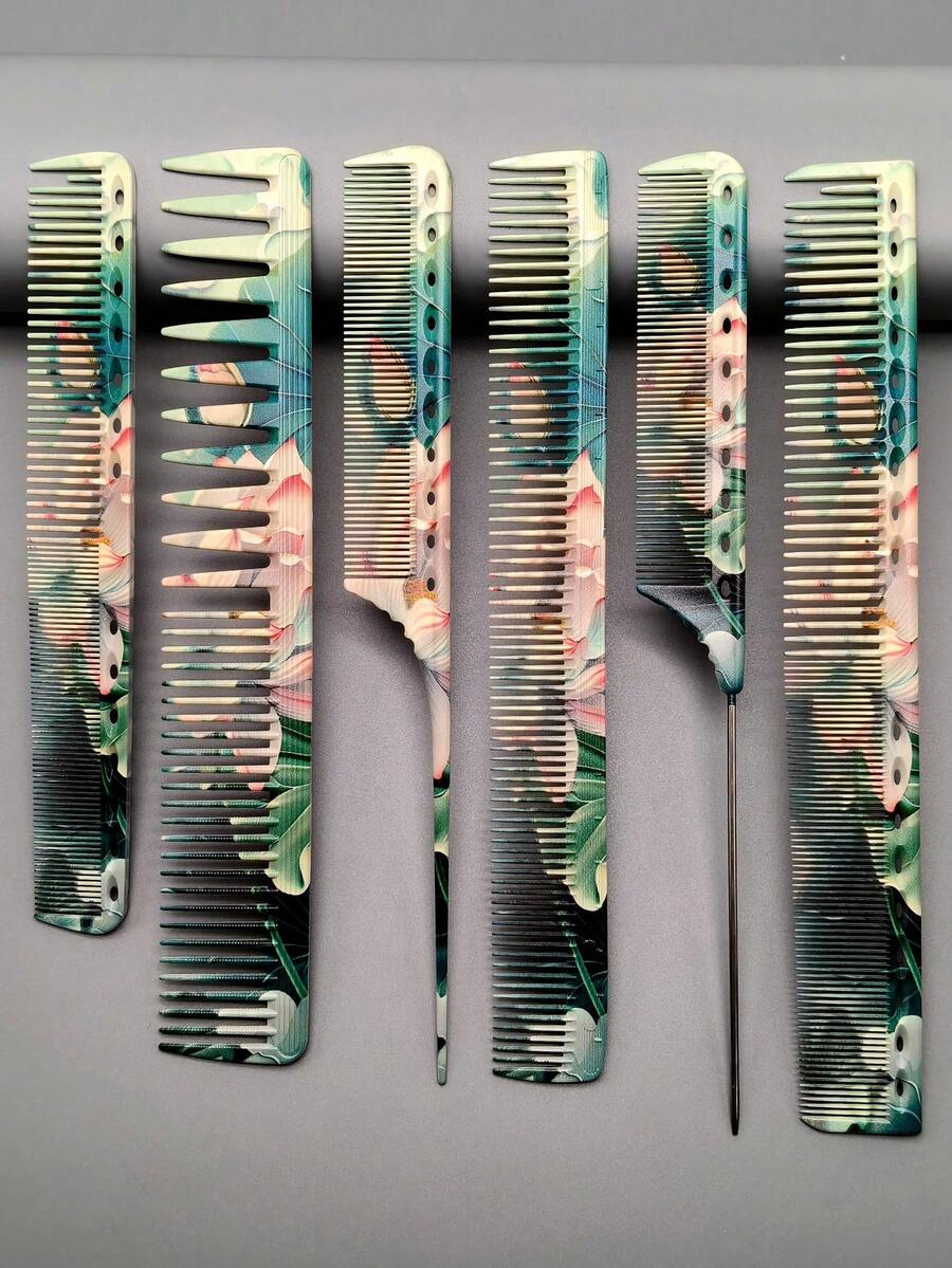 Pointed Tail Comb, Men's Hair Comb, Women's Hair Comb, Multiple Styles Available, Salon Professional Hair Comb, Hairdresser Cutting Comb, Home Hair Styling Comb - Multicolor - View 1