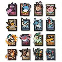 asmodee 49pcs Graffiti Pokemon Cards, Fun Creative Pokemon Peripheral Stickers, Decorative Water Cup Stickers - Multicolor - View 9