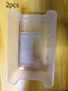 1pc Transparent Drawer Storage Box, Suitable For Storing Cosmetics, Perfumes, Belts, Bookshelf Dividers, Closet Storage Accessories, For Home Decoration, Suitable For Both Men And Women, Belt, Bra, Tank Top, Tie, Wallet Storage Box - Multicolor - View 7