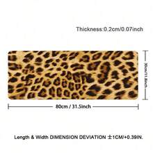 1pc Leopard Cheetah Print PU Leather Desk Mat, Large Extended Waterproof Non-Slip Smooth Mouse Pad, Animal Spots Desk Pad Protector Writing Mat Easy Clean Stain Resistant For Office Home School Computer Laptop Desktop Keyboard - View 10