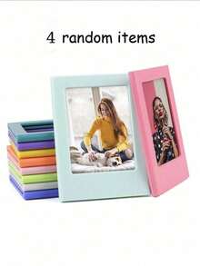 10-Piece Colorful Magnetic Photo Frames - 3-Inch Mini Refrigerator Photo Magnets, Cute Christmas Decor Photo Frame Set For Kitchens, Cabinets, Whiteboards, Home Decor. 3-Inch Magnetic Photo Frame DIY Multi-Functional Combination Desktop Creative Magnetic Photo Frames, Cute Pink Refrigerator Photo Magnets. - Square - View 11