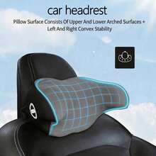 1pc Car Headrest Memory Foam Neck Pillow, All-Season Universal Car Interior Side Support Headrest For Car Seat - A - View 8