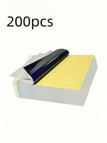 200 Sheets Professional Tattoo Transfer Paper, High-Quality Pattern Transfer, Easy To Tattoo, Premium Thermal Carbon Copy Paper, Durable And Perfectly Compatible With Tattoo Supplies - Multicolor - View 13