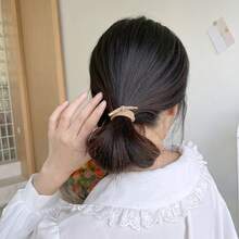 5pcs Minimalist High Elasticity Hair Ties, Colorful Bowknot Hair Bands, Suitable For Daily Wear In All Seasons - Multicolor - View 10