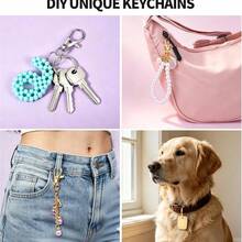 1 Set Keychain Making Kit, For DIY Wallet Charms, Keychains, Small Accessories, Crafts, Jewelry Making Handmade Materials Set - One Size Fits All - View 4